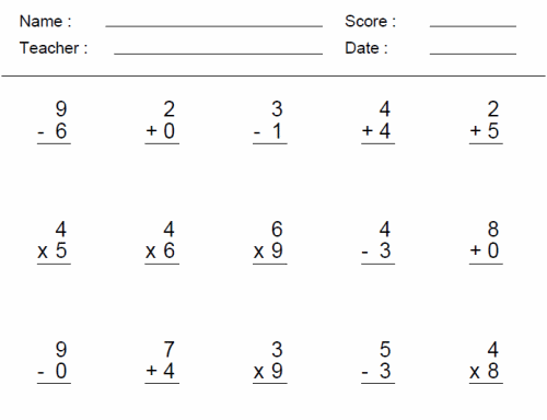 Elementary School Math Program