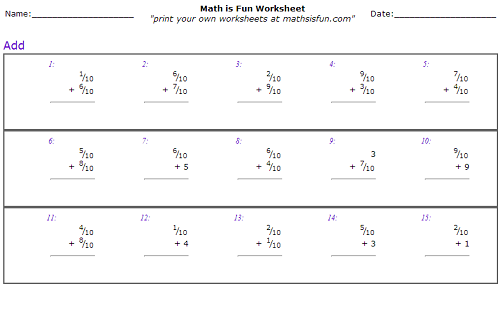What concepts are covered on fourth-grade math worksheets?